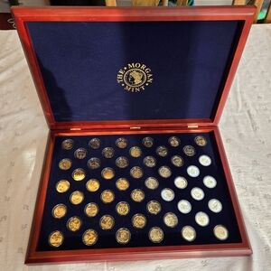 Morgan Mint Statehood Quarter Dollar 24K Gold Layered Edition Coin Collection